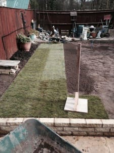 Turfing a new Lawn with Ed's Garden Maintenance